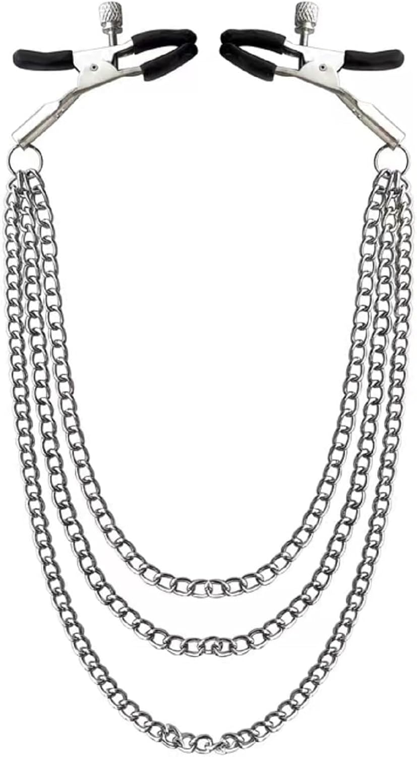 3 Layers Adjustable Stainless Steel Non-Piercing Body Clips for Women Charm Decorative Body Jewelry Faux Body Accessory Gifts