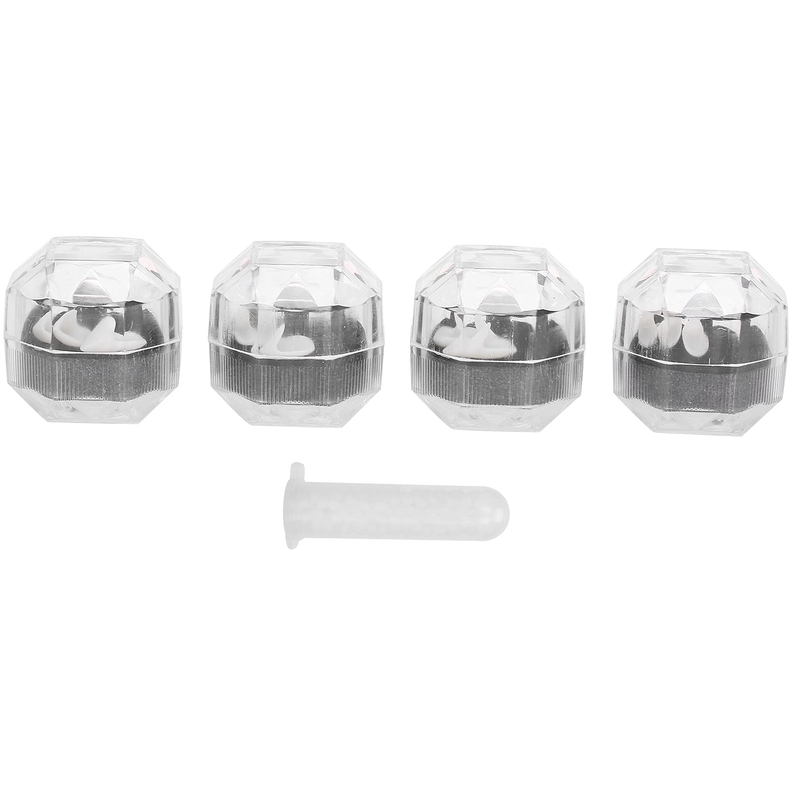 Vampire Teeth, 8Pcs ABS Fake Teeth, Realistic Halloween Vampire Fangs with Box, Teeth Adhesive for Kids Adults, Lifelike Sharp Teeth for Cosplay Party Performance Props, Non‑Toxic, Tasteless