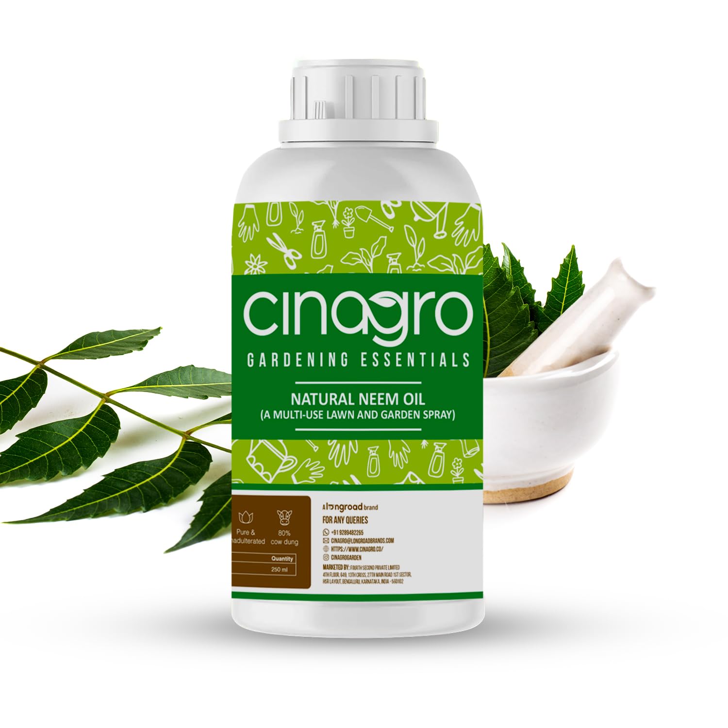Cinagro Cold Pressed Organic Neem Oil (250 ml), for Home Pesticide, Non Toxic, Insecticide Sprayer for Indoor and Outdoor Plants (B093BSYTSJ) Amazon Price History, Amazon Price Tracker