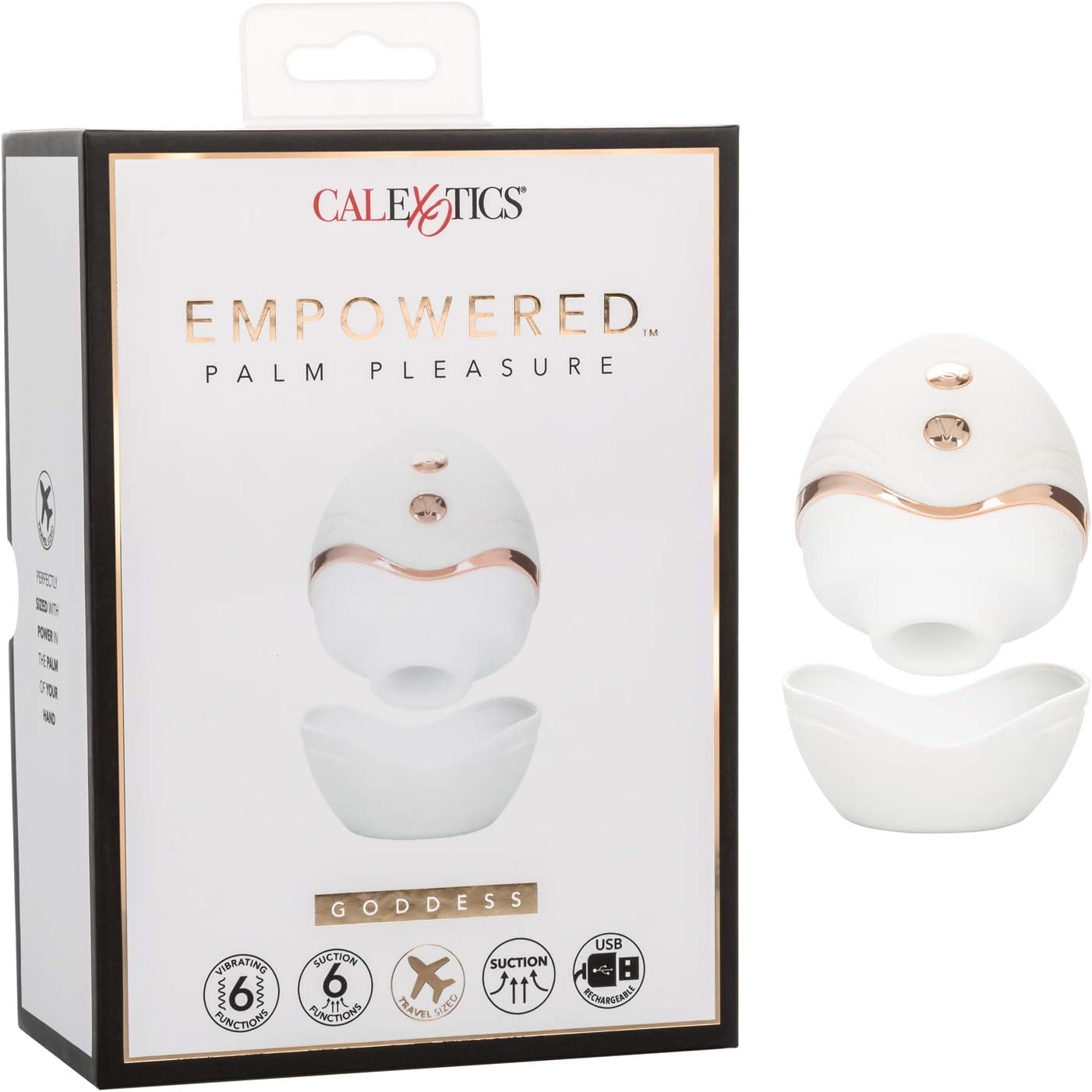 CalExotics California Exotics Novelties Empowered Palm Pleasure Goddess, White,1 Count