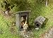 Produktbild Faller FA 180396 Small Toilet w Scenery and Accessories Klohäuschen mit Servo, Größe S