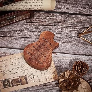 SUPERDANT Support de Boîte de Sélection de Guitare en Bois à Mon Mari Conteneur en Bois Étui de Sélection de Forme de… - Les Beatles, Paul McCartney, John Lennon, RIngo Starr, George Harrison SUPERDANT Support de Boîte de Sélection de Guitare en Bois à Mon Mari Conteneur en Bois Étui de Sélection de Forme de… – Image 5