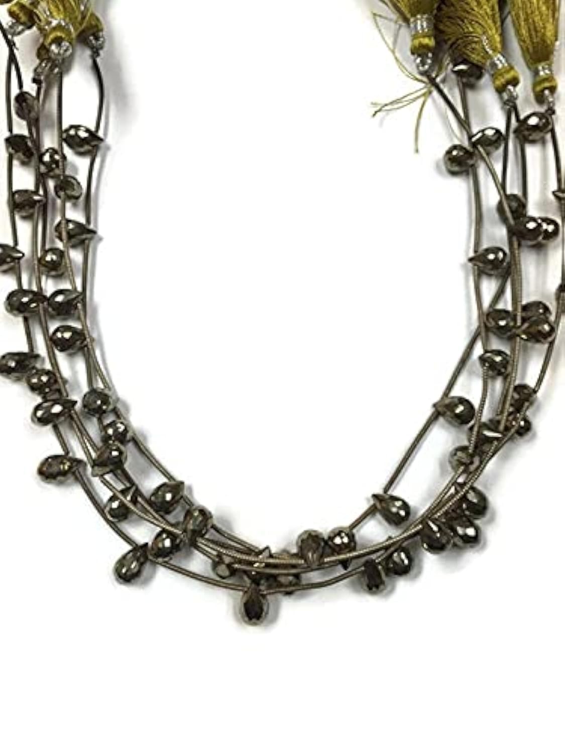 Perles en pyrite LKBEADS poire briolette pour créer vos colliers bohèmes chic faits main