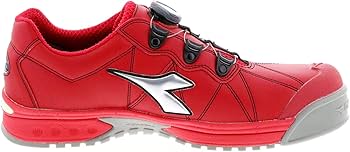 Amazon.co.jp: ディアドラ DIADORA安全作業靴 フィンチ 赤/銀/赤 29.0