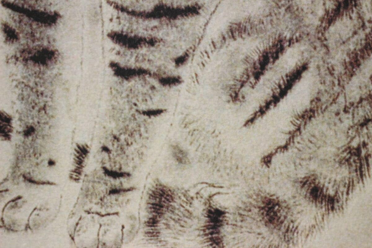 藤田嗣治 エスタンプリトグラフ 座る猫 75部限定 藤田嗣治 エスタンプリトグラフ 座る猫 75部限定