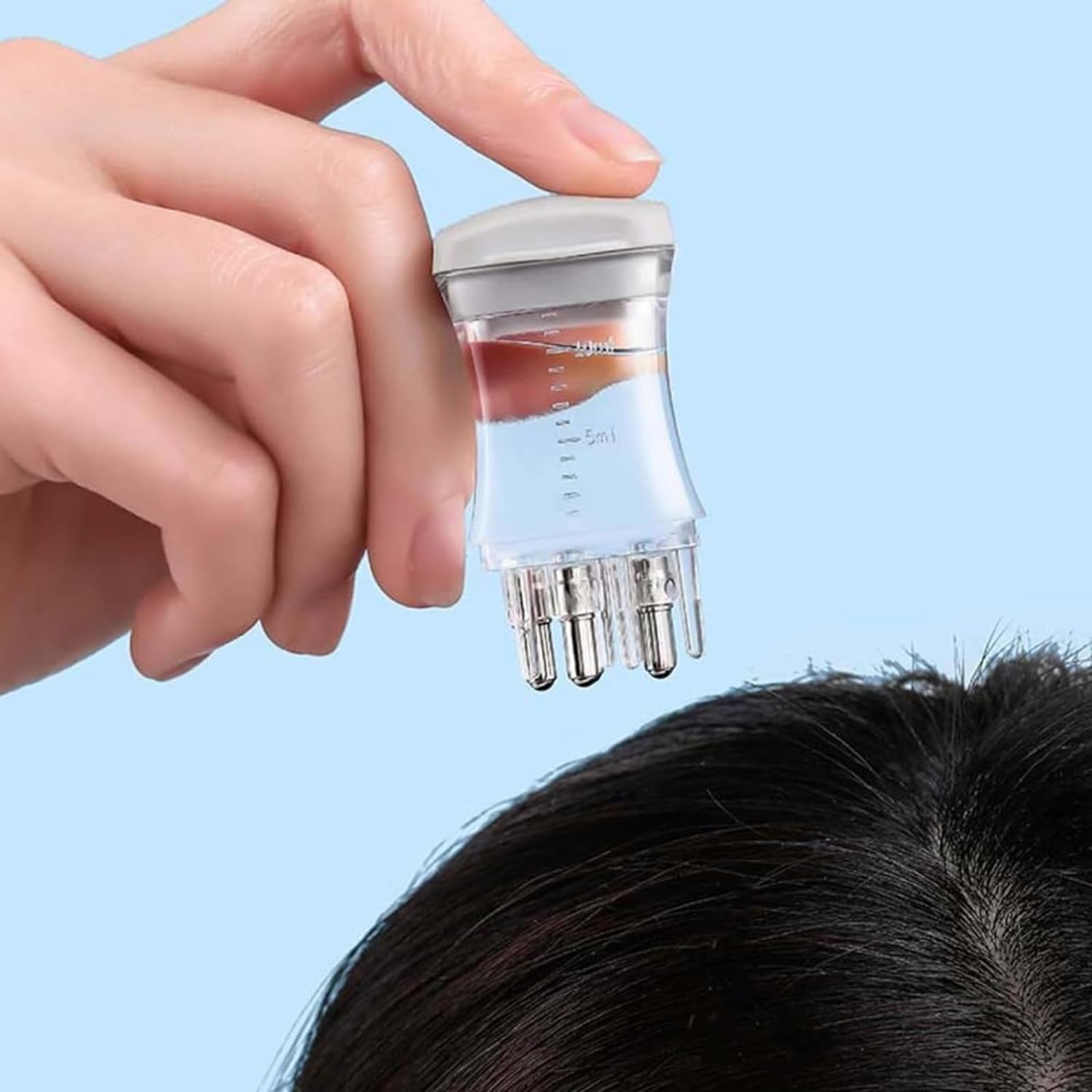 Plenteous Applicator for Scalp Massager Oil Applicator Hair Oil Dispenser for Root Ideal for Hair Growth Serum Dispensing and Scalp Massage 10ml - 1PC, Multi Color.-image-43