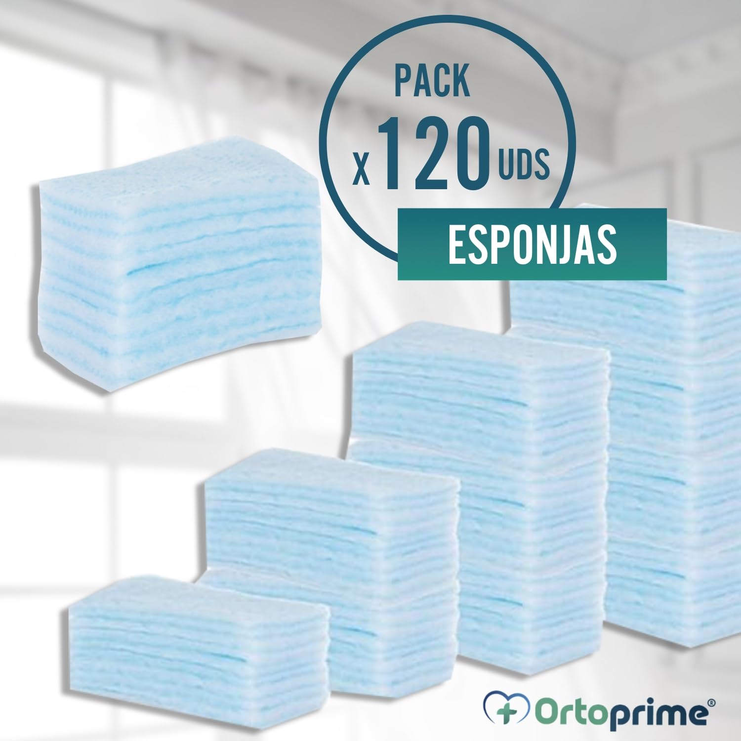120 Esponjas Jabonosas Desechables para Bebés, Niños y Adultos - Piel Sensible, pH Neutro - Pack 5 Paquetes de 24 Unidades