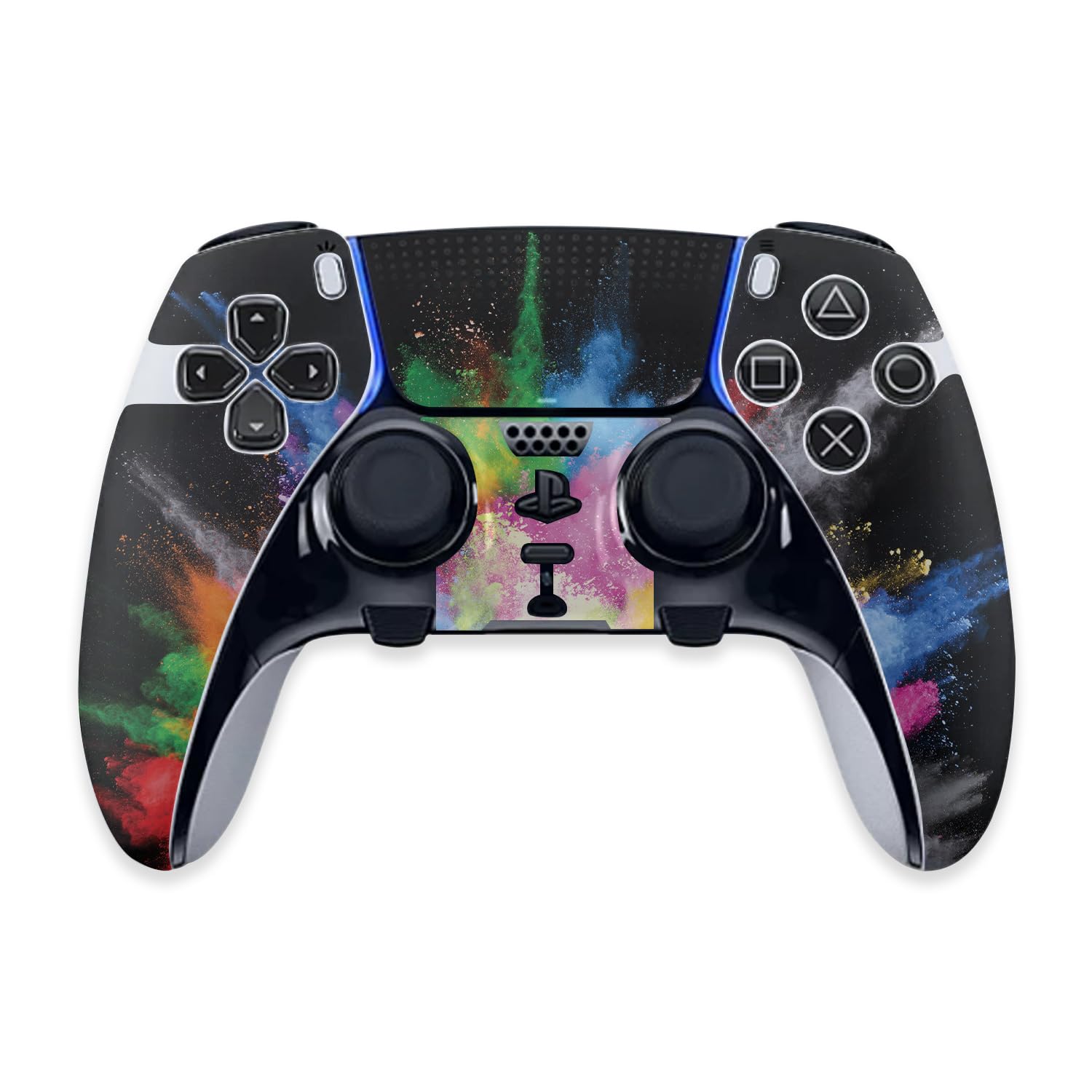 MightySkins Skin Compatible with PS5 DualSense Edge Controller - Paintsplosion | Protective, Durable, and Unique Vinyl Decal wrap Cover | Easy to Apply & Change Styles | Made in The USA