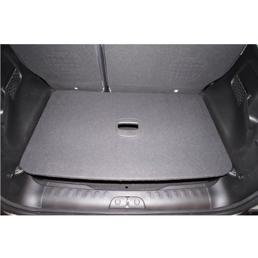 Tapis De Coffre MTM BA-0547 Pour Fiat 500L 2012 - Noir, Moquette Haute Densité 650g/m² - Protection Contre Saleté Et Usure