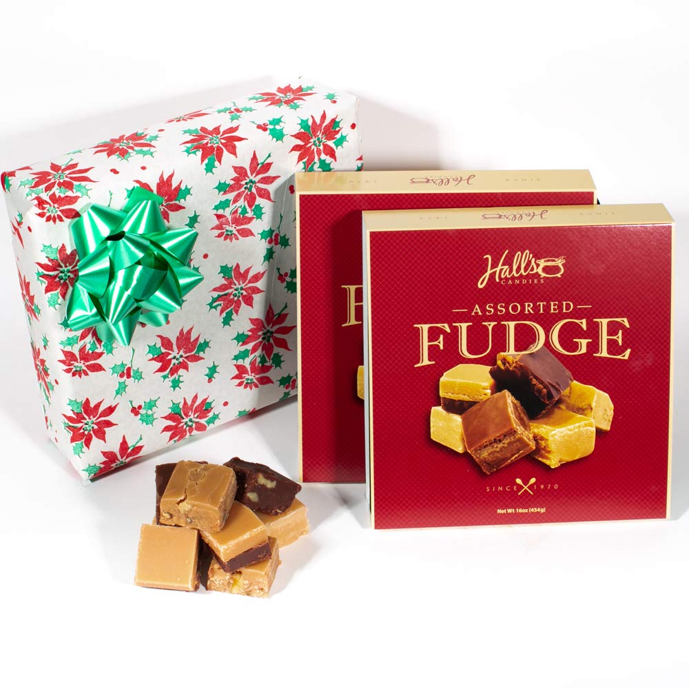 Christmas Poinsettia - Assorted Fudge Gift Box