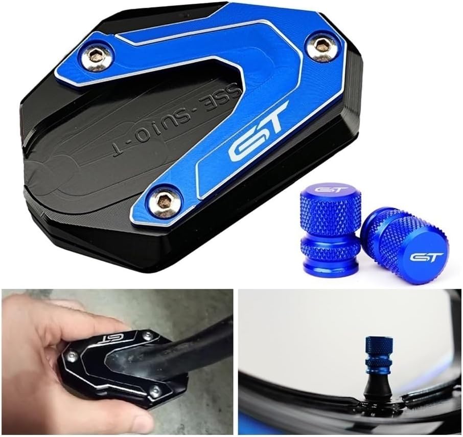 Motorcycle Foot Plate Pad GSX-S1000GT 2022 CNC Motorcycle Kickstand Side Stand Enlarge Foot Extension Pad for S&uzuki GSX-S 1000GT Gsxs 1000 Gt Gsxs1000gt