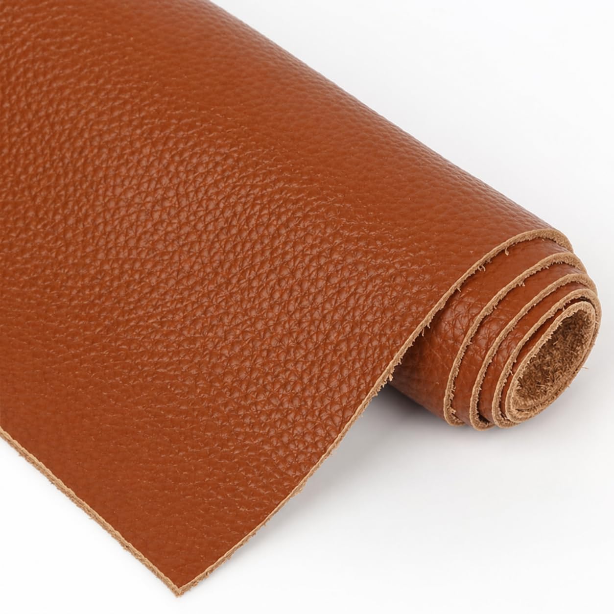 Pflanzlich gegerbter Lederzuschnitt für Handwerk und Reparaturen, Für Taschen, Gürtel, Etuis, Buchbinden, Polstern und kreative Projekte, Khaki, 40 x 80 cm