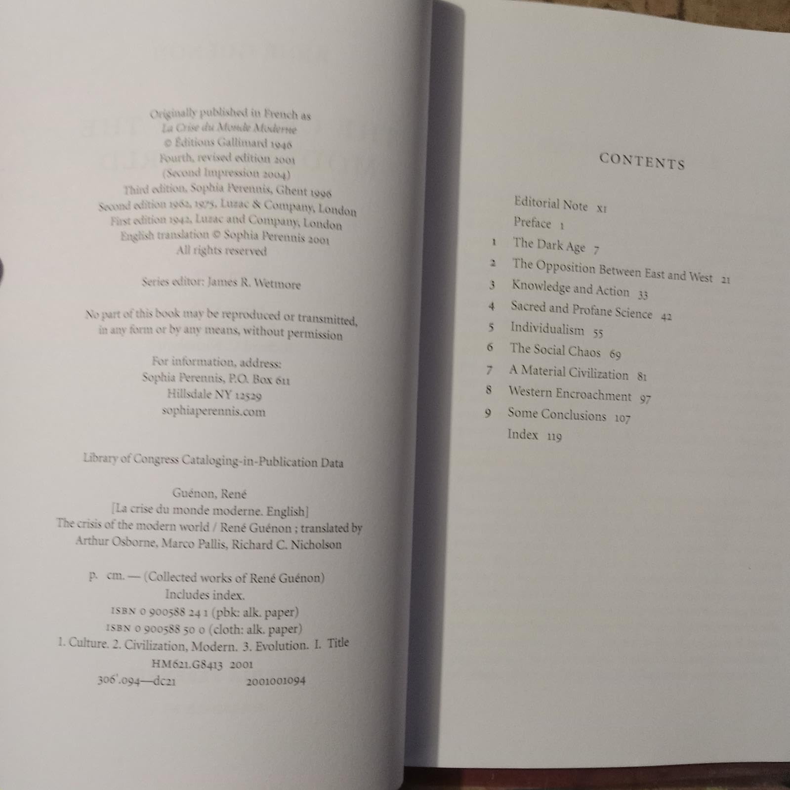 The Crisis of the Modern World (Rene Guenon Works)