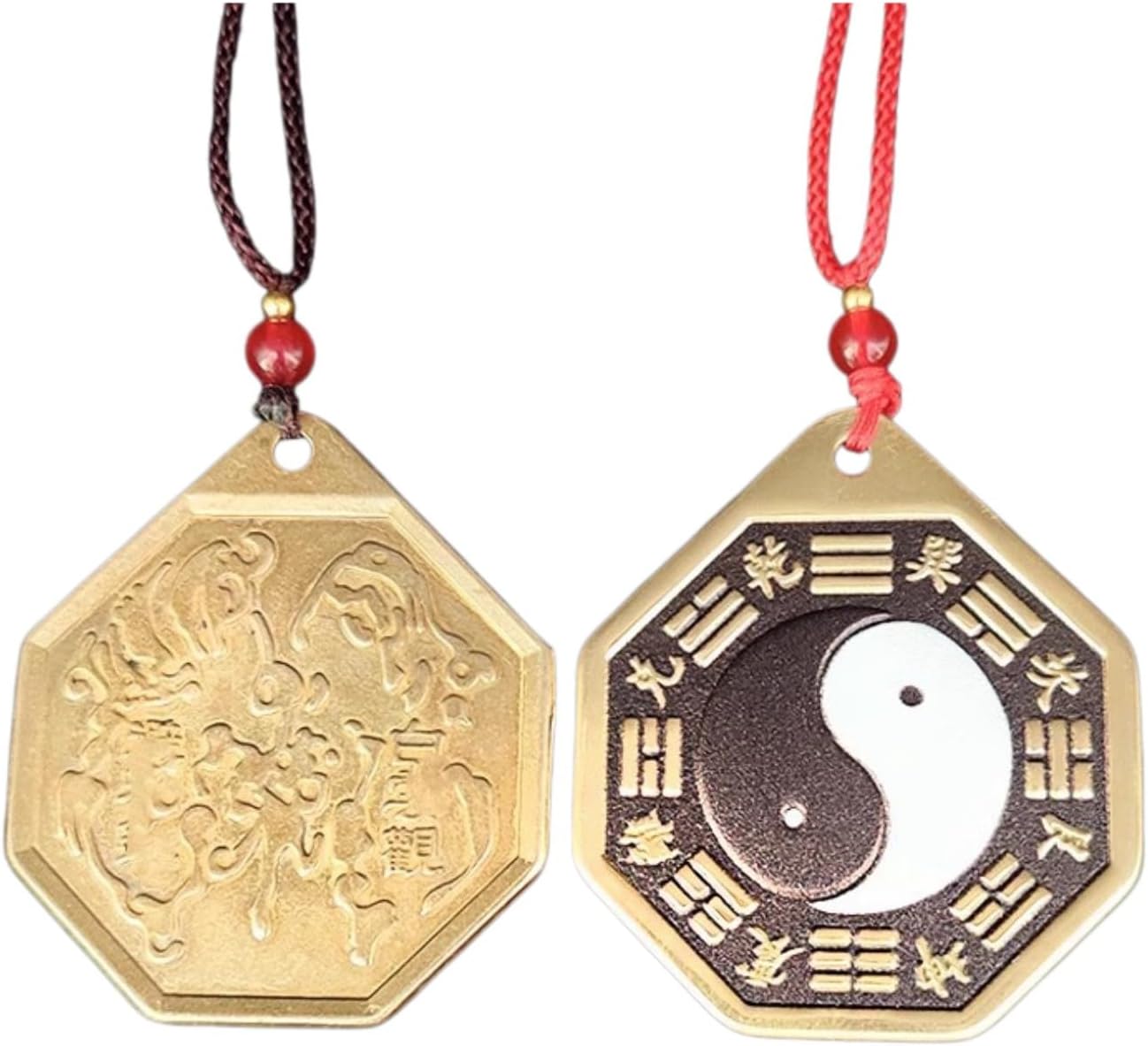 太极八卦镜凸镜门口 Feng Shui Good Amulet 黑白阴阳鱼平面 Feng Shui Good Luck Charms Furniture,Bag,Home,Office Other Scenes 镜子家用窗户阳台摆件 fengshui Chinese Tassel Ornaments-920
