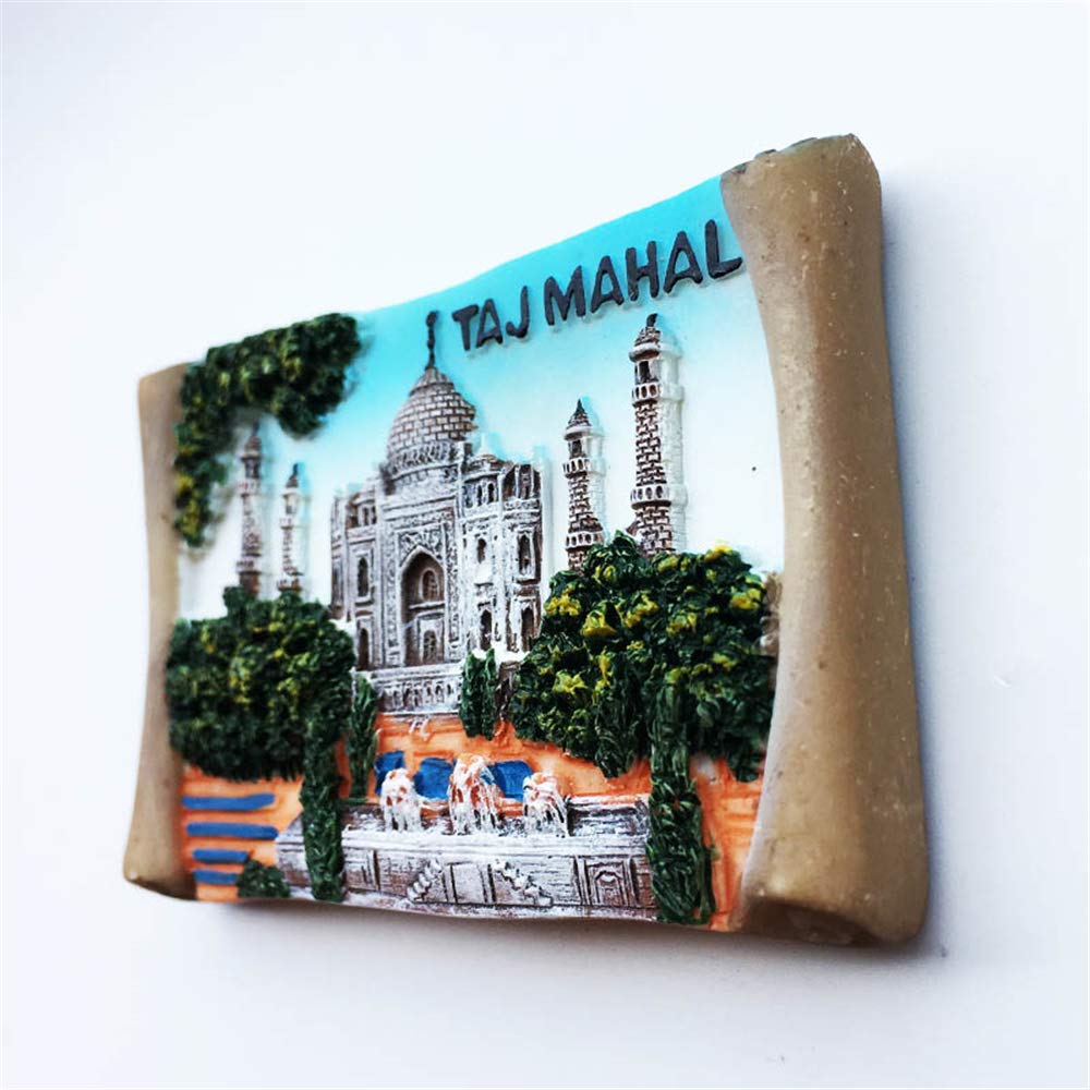 Calamita Da Frigorifero 3D Nuova Delhi India - Souvenir Di Viaggio In Erba - Regalo Decorativo 5x5 Cm