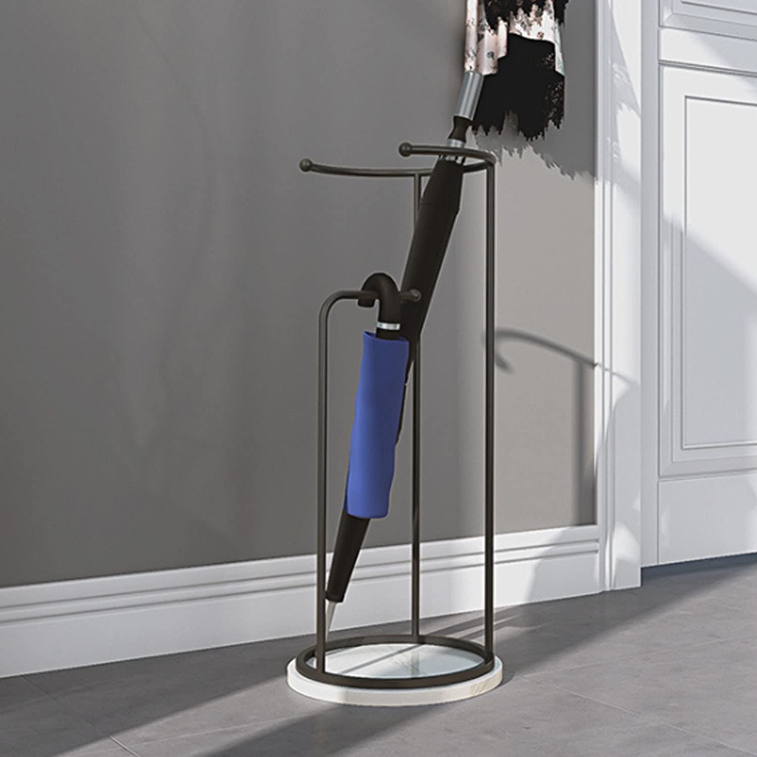 Panier à parapluie DASHADAO stable avec base en marbre anti-chute