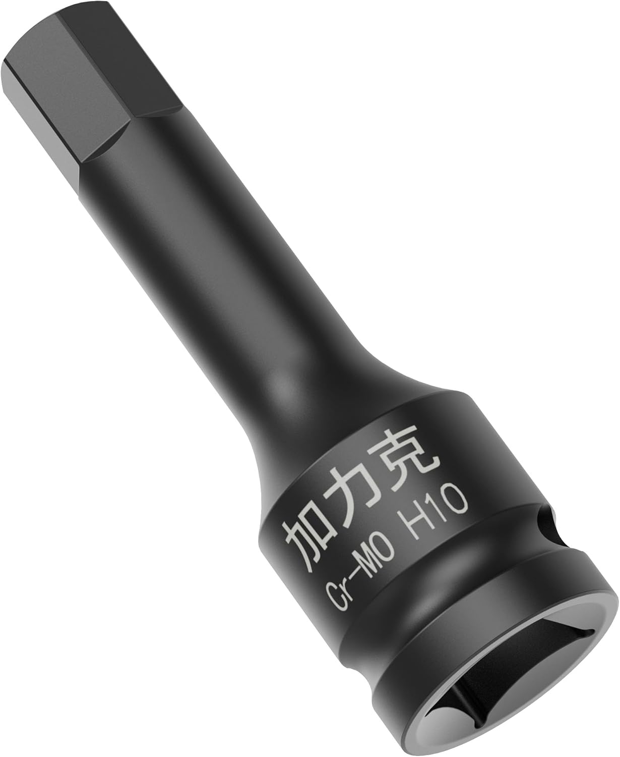3/8" Square Drive H10(10mm) Impact Hex Bit Socket, 60mm(2.36") Length, Hex Driver, Impact Grade, One-Piece Construction, 3/8" Drive Allen Bit Socket, Cr-Mo Steel, Black