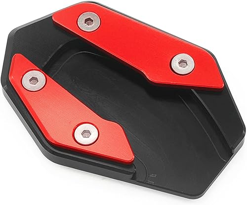 Miniatura 1 de HEINMO Motorcycle Kickstand Side Stand For YZF R3 R25 MT03 MT25 2019-2022 Kickstand Plate Extension Support Foot Pad Enlarge Plate Red
