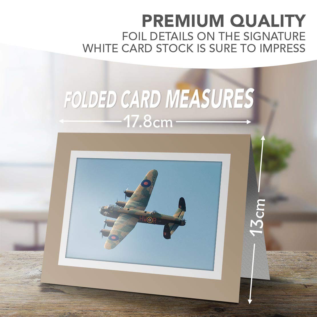 Awesome Cartes De Vœux Biege (Insert) – Avro Lancaster Bomber