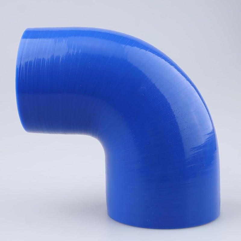 Mangote de silicone redutor em cotovelo 90° AC PERFORMANCE azul, 70 mm para 64 mm – 1 unidade
