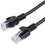 Cat5e Ethernet Coiled Cable Retractable Cable RJ45 Network LAN Coiled Spiral Cable for Laptops, Desktop, Routers, Set-top Boxes -Stretchable to 2.5M