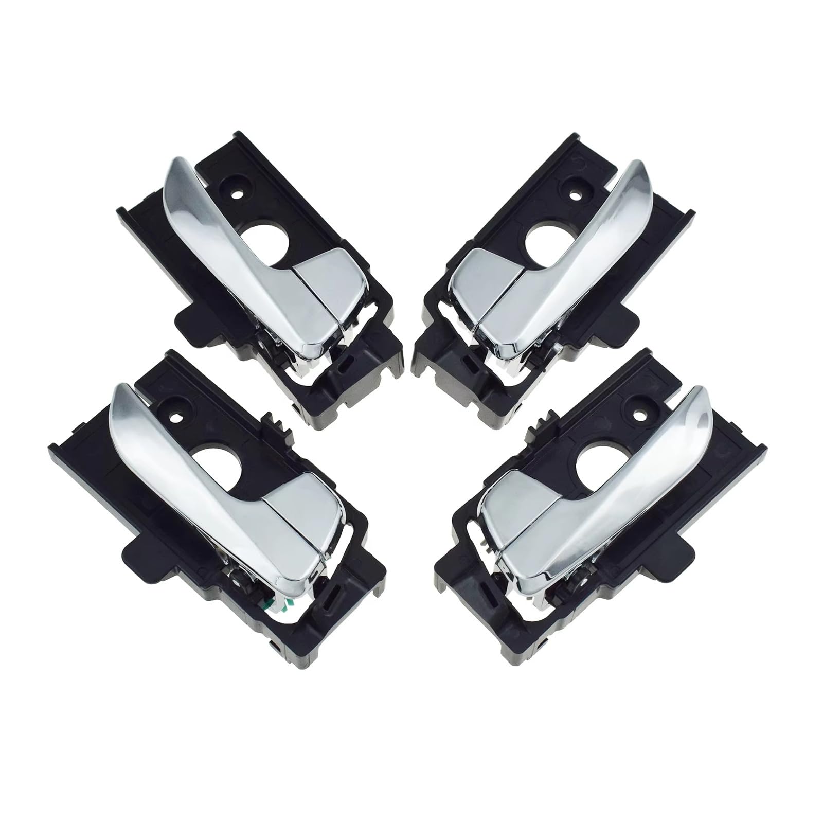 ZhanNuoBHd Car Inside Door Handle for Hyundai for I10 for Grand for I10X 2014 2015-2018 Car Interior Inside Door Handle 82652-B4050 82651-B4020 82661-B9010(4pcs kit)
