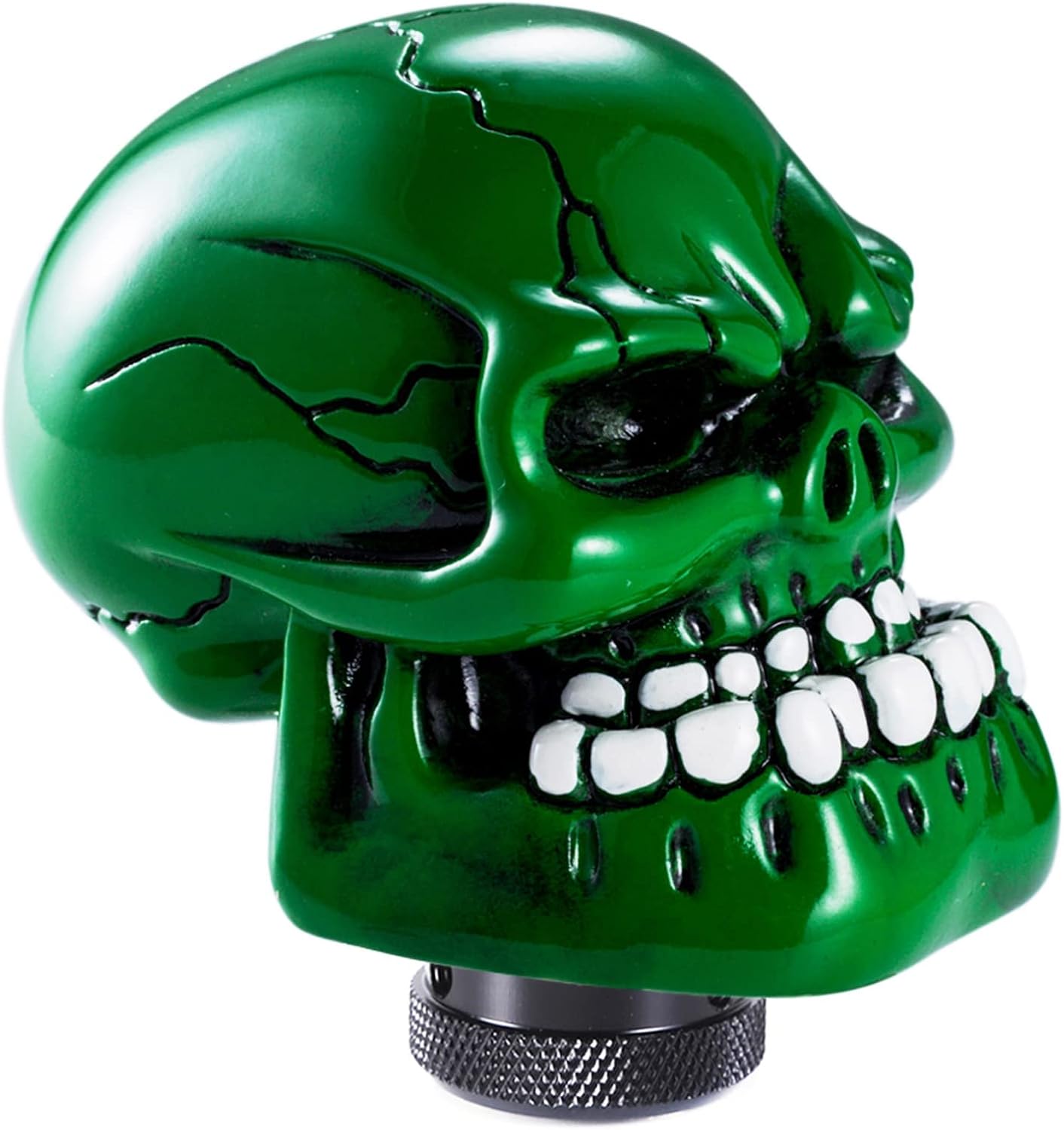 Skeleton Shifter Knobs Skull Gear Lever Handle Car Shift Head Fit Most Manual Automatic Transmission Vehicles, Green