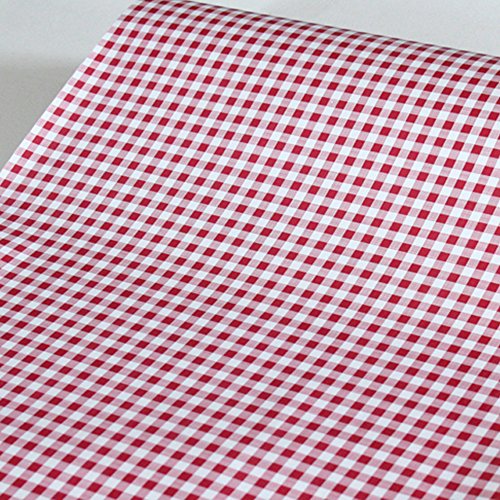 Yifely Red Holiday Gingham Drawer Paper Self-Adhesive Shelf Liner Makeup Cabinet Decor 17.7 Inch By 9.8 Feet #TOP1