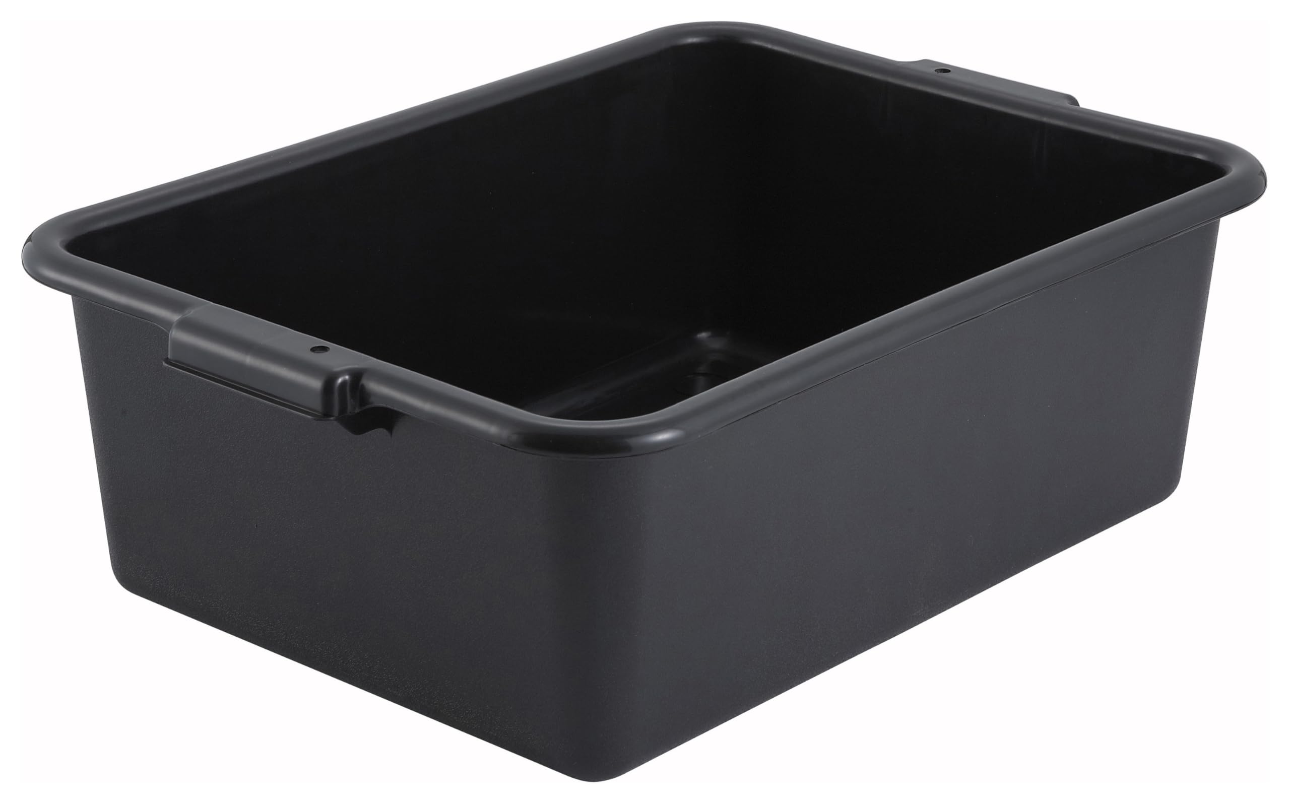 Winco Bus Box Dish Tub for Restaurants, 7", Black