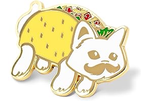 Taco Bell Inspired Hat Pins: Original Taco Cat Spelled Backwards Buttons