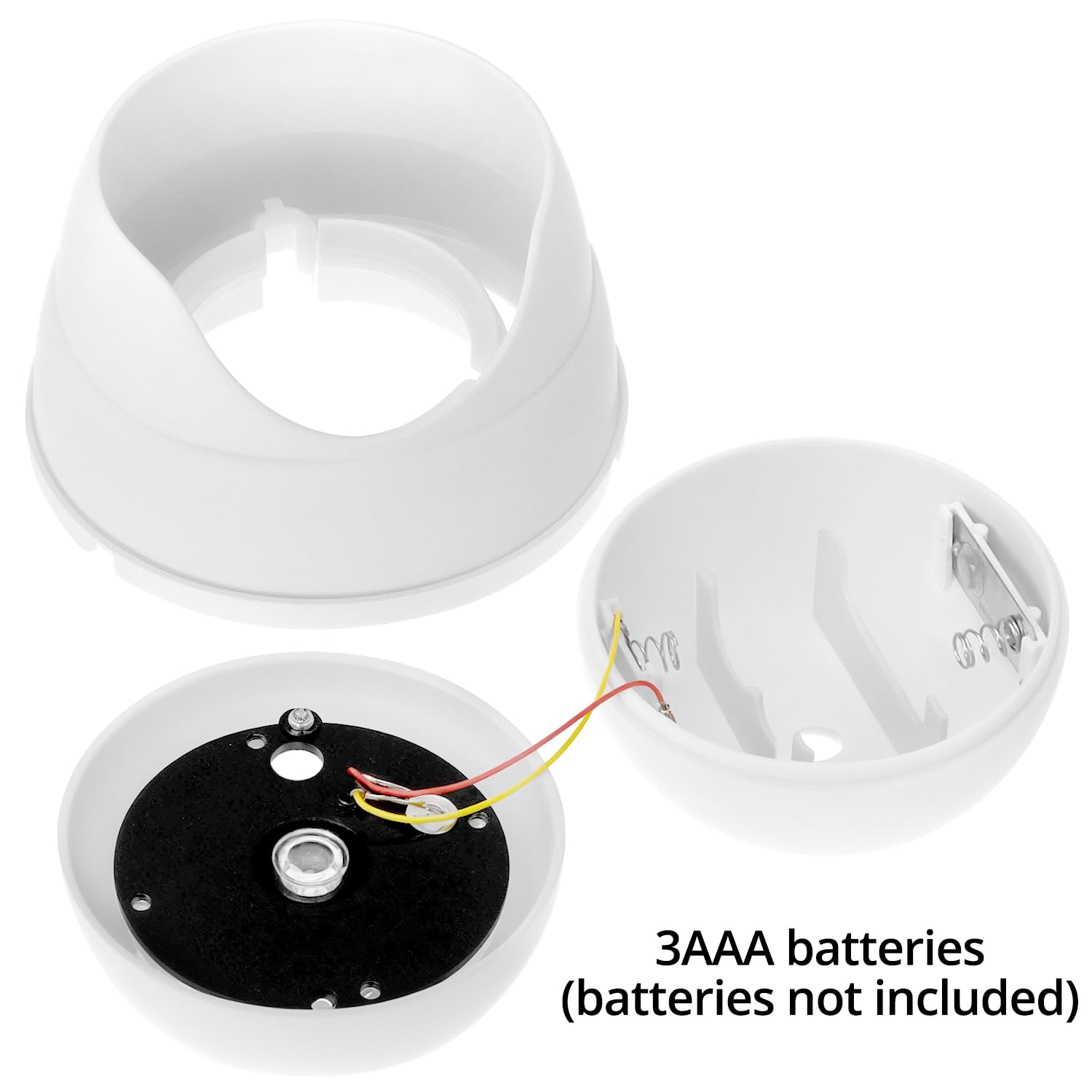 QWORK® 2X Caméra dôme factice avec LED - Fausse caméra pour intérieur et extérieur - Trompement réelle