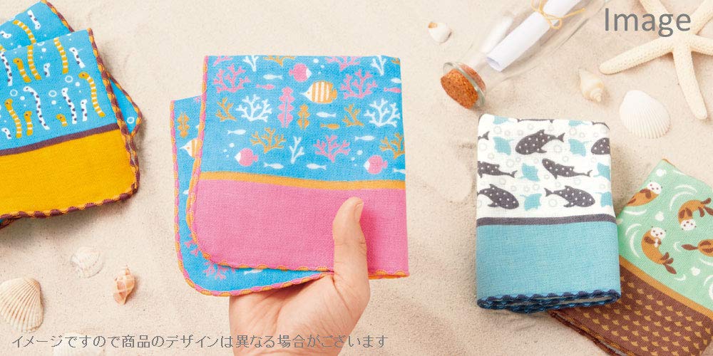Amazon.co.jp: Miyamoto-Towel 宮本 日本製 町娘のハンカチーフ 水族館