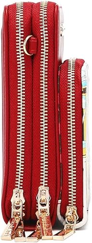 Miniatura 4 de Nicole Lee Funda cruzada con múltiples cremalleras para teléfono (COZY STREET IN MILÁN)