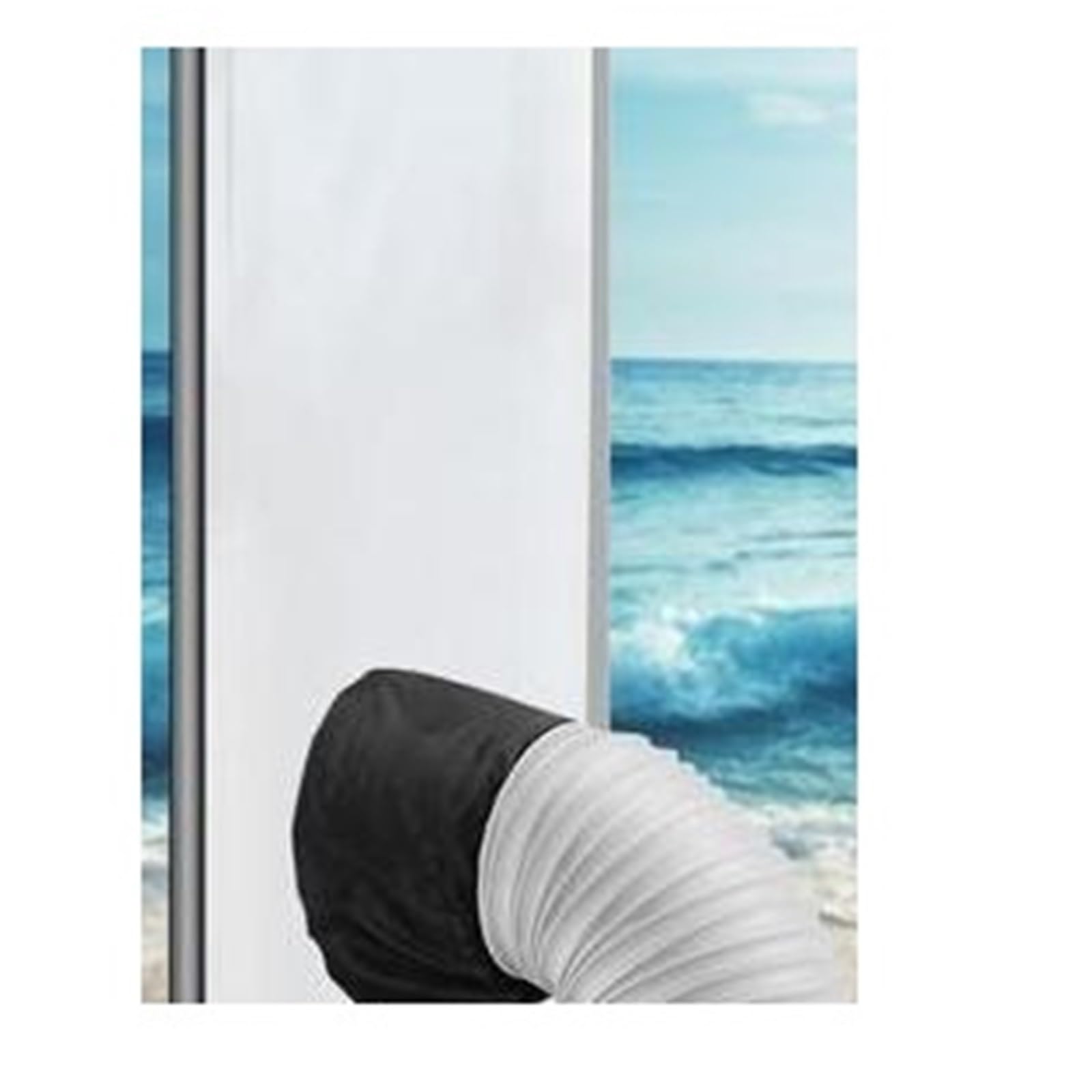 Sellador de ventanas for aire acondicionado portátil, sellado universal for ventanas de aire acondicionado portátil y secadora, sellado de ventanas, tela for sellado de aire acondicionado.(3.0 meters)