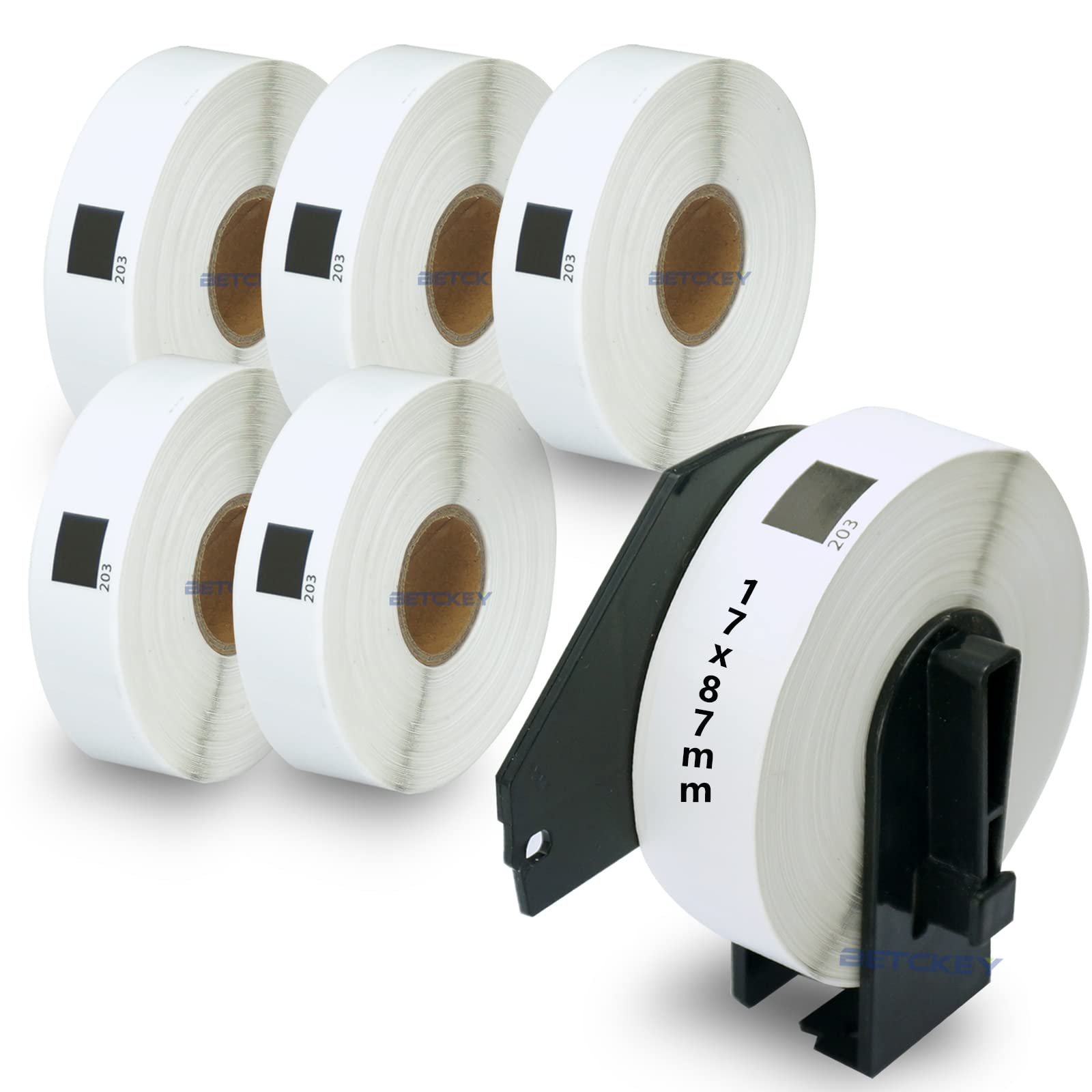 Amazon.co.jp: BETCKEY 互換の 多目的ラベル 感熱紙 Brother用