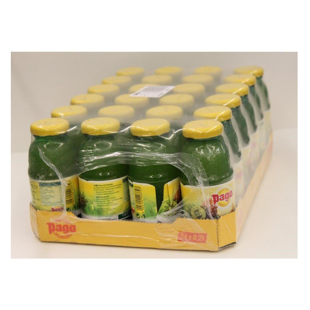 Pago Piña cl 20 x 24 botellas de vidrio de jugo de fruta