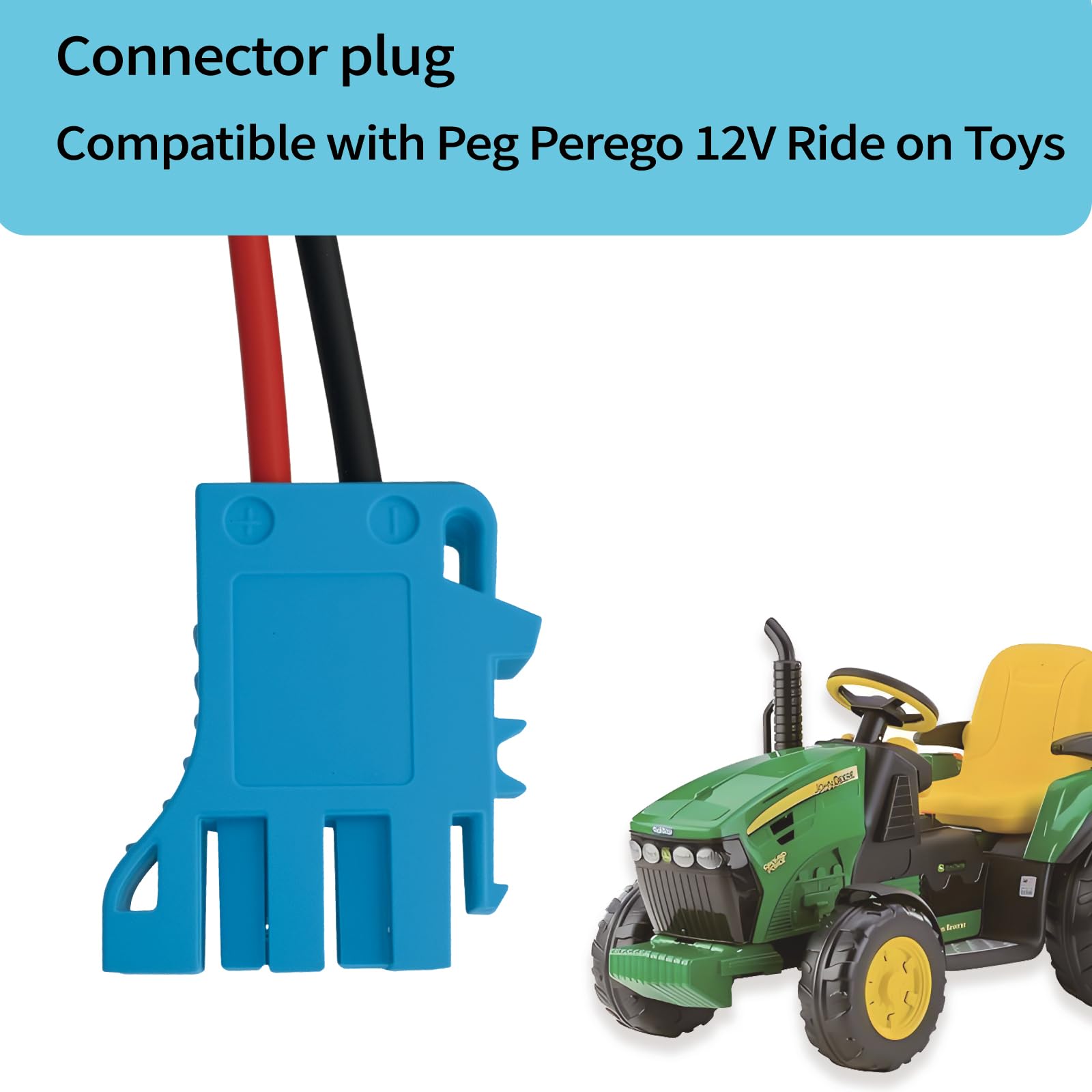 12V 15Ah Battery for Peg Perego John Deere Tractor Ride-On Toy Car + 2A Charger