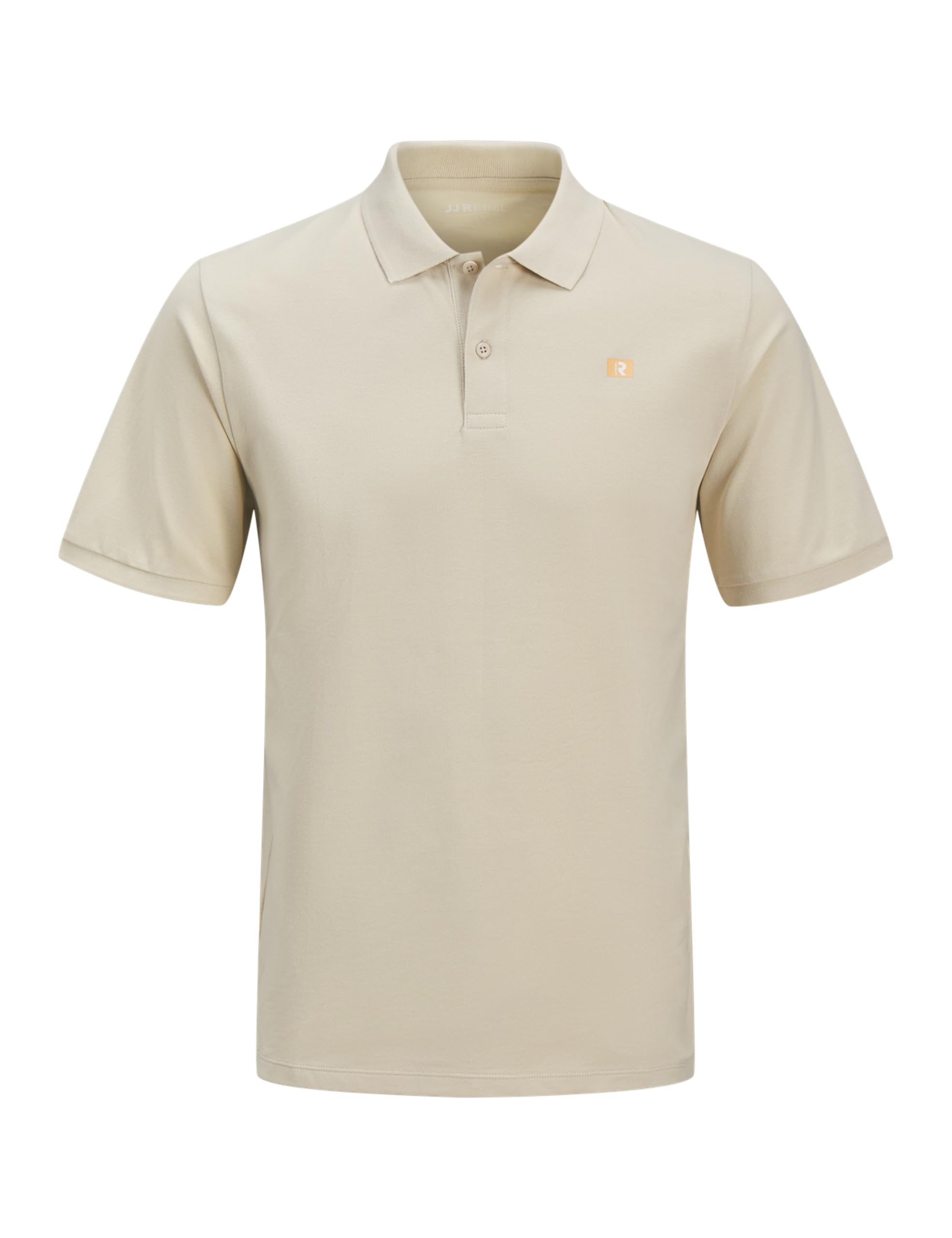 JJ REBEL Męska flaga Jrebflag Rebel Logo Polo Ss, Moonbeam, M