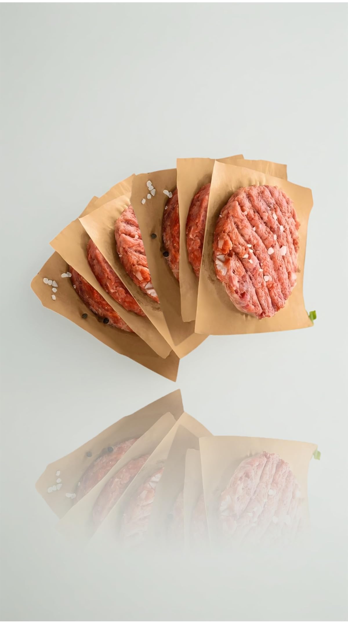 300-Pack 6x6 Inch Non-Stick Unbleached Parchment Paper Squares for Hamburger Patties, Burger Press, Cookies, Easy Food Storage, Oven, Microwave, Freezer Safe