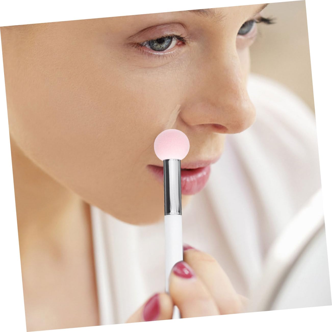 FRCOLOR 30pièces Éponge à Maquillage Confortable Avec Poignée Applicateurs De Pour Fond De Teint Et Éponge De Maquillage Mousse Douce Outil De Pour Finition