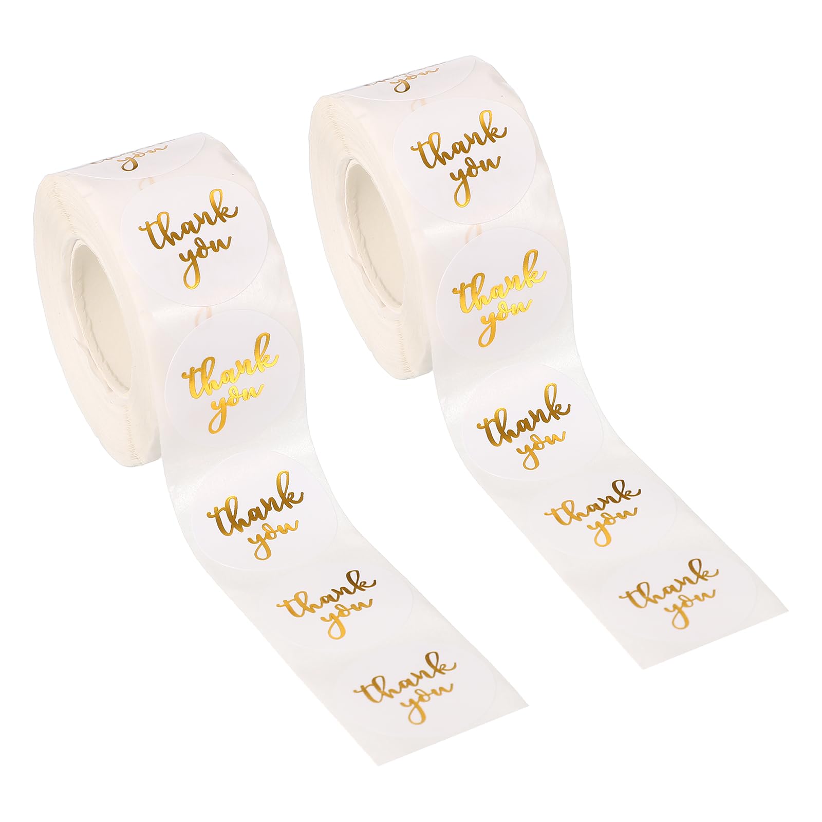 PATIKIL 1000Pcs Thank You Stickers, 1" Round Self-Adhesive Labels Small Thank You Stickers Roll for Small Business Sealing Box Envelope, Thank You Style14 โ image 1