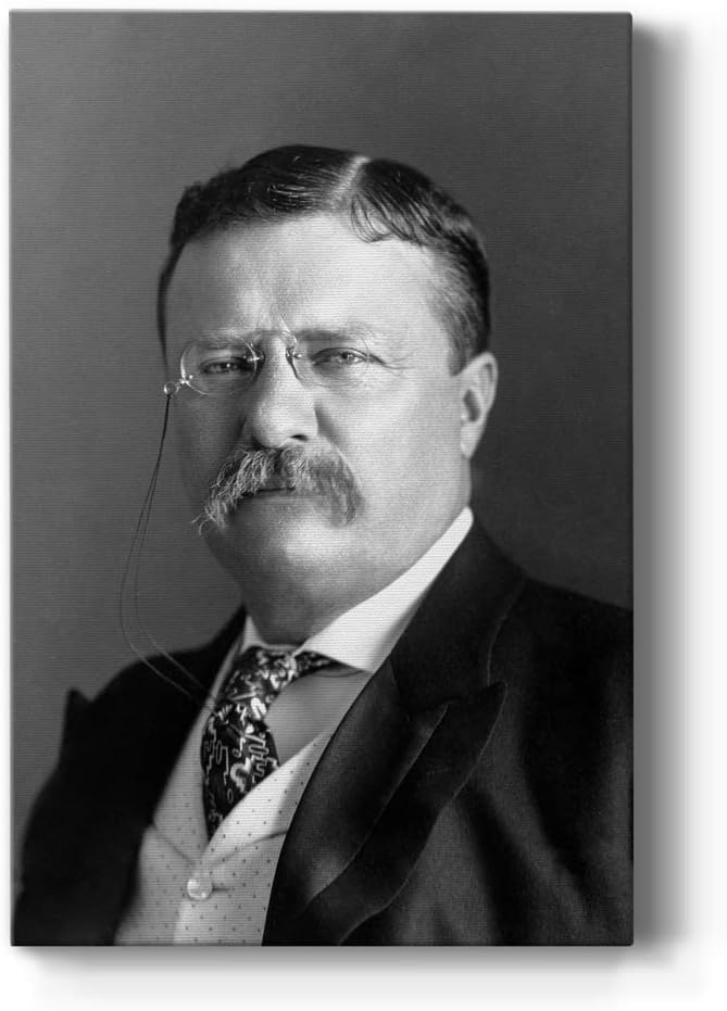 Renditions Gallery Abraham Lincoln Presidental Portrait Wall Art, Premium Gallery Wrapped Canvas Decor, Ready to Hang, 18 in H x 12 in W, Made in America Print