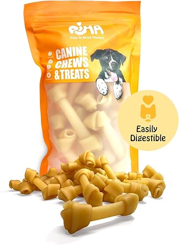 Miniatura 5 de PIMA - Golosinas masticables de yak de queso anudado, masticables de yak para perros grandes de 55 libras o más pequeños, masticables caninos para
