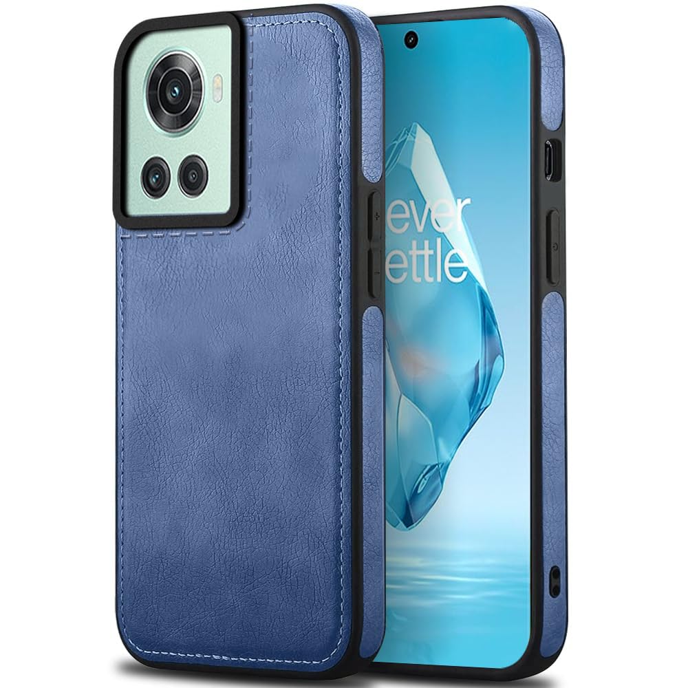 KARWAN®️ Genuine Leather Finish Oneplus 10R Back Cover Case |Shockproof Design |Raised Edges for Camera & Screen Protection |Super Soft - Touch |Leather Case for Oneplus 10R - Blue (B0DDX6G7XY) Amazon Price History, Amazon Price Tracker