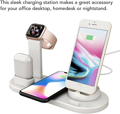 Miniatura 8 de Juicy Chargers - 4 in 1 Wireless Charger Stand Charging Station for iPhone 12 Mini11 Pro MaxXXRXs Max 8 Plus Galaxy Airpods Pro21 Charging Pad for
