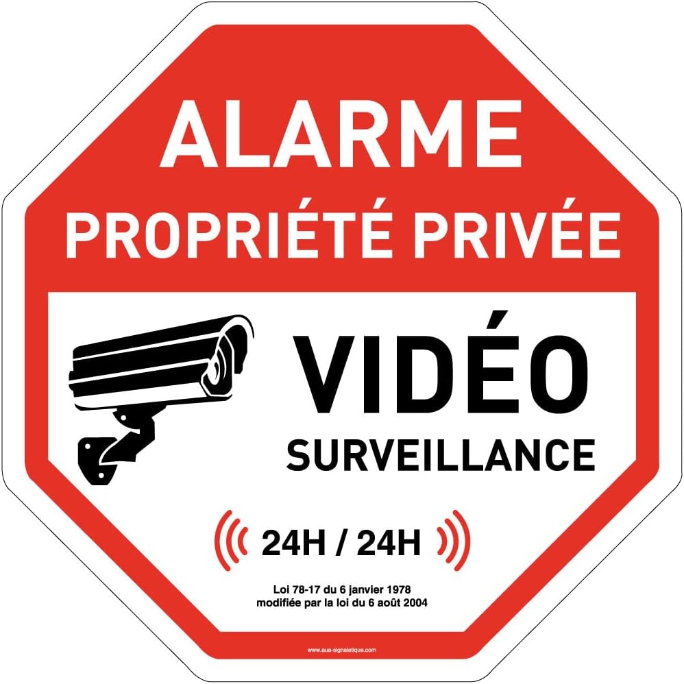 Autocollant propriété privée. Utilisation extérieure / intérieure