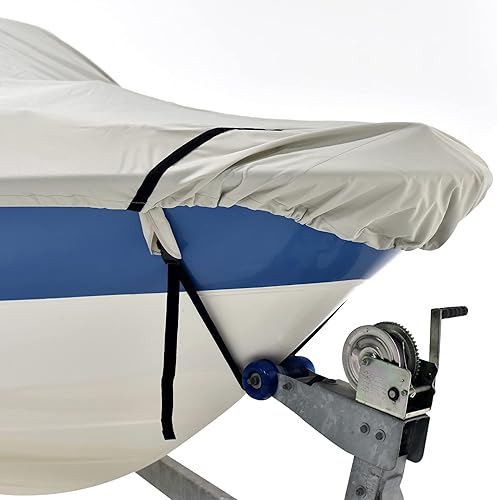 Miniatura 10 de Budge B-611-X6 - Cubierta delantera plana de perfil bajo de 600 denier, color gris de 20 a 22 pies de largo (ancho de haz de hasta 102 pulgadas),