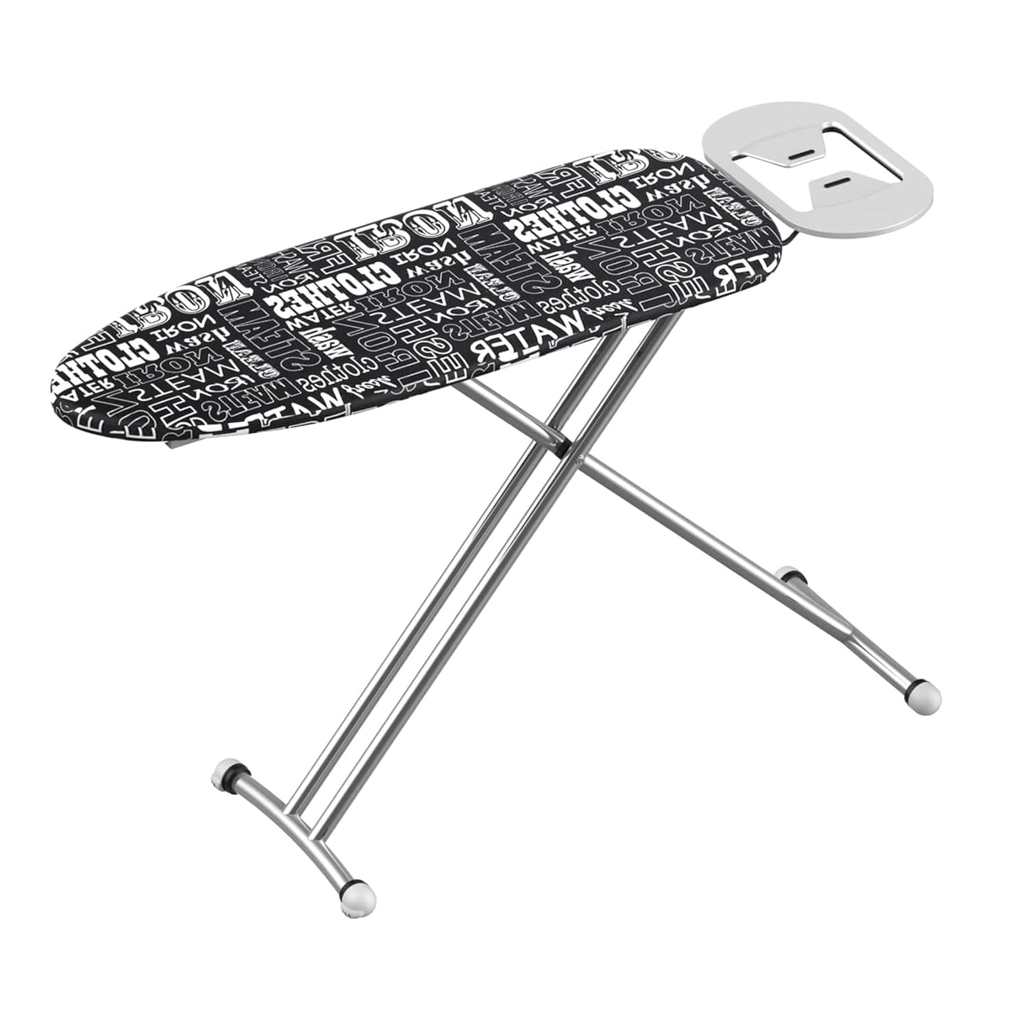 Peng Essentials Berlin Iron Table for Ironing Clothes – Black, Surface (97 x 34 cm) | Anti-Slip Feet, Heat-Resistant, Sturdy 3-Leg Design, Iron Rest with Silicon Stopper | Space-Saving Ironing Board