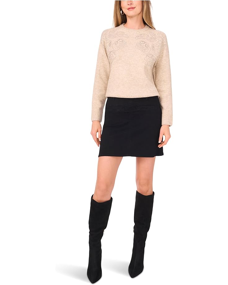 Vince Camuto Embellish Long Sleeve Crew Neck - #3 of 3