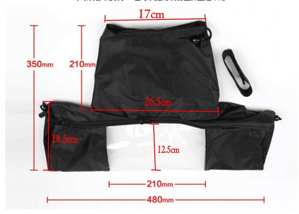 JZK Caméra Couverture Anti-Pluie Protecteur Étanche Housse pour appareils Photo Reflex numériques DSLR + Lens Total jusqu'à 32cm de Longueur, Canon, Nikon, Sony, Olympus, Panasonic, etc